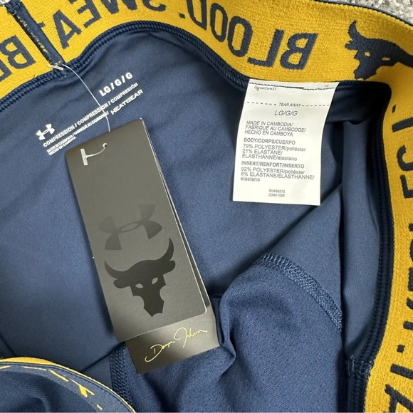 ✔️UNDER ARMOUR PROJECT ROCK HEATGEAR MENS LEGGINGS WORKOUT TIGHTS - Picture 9 of 10